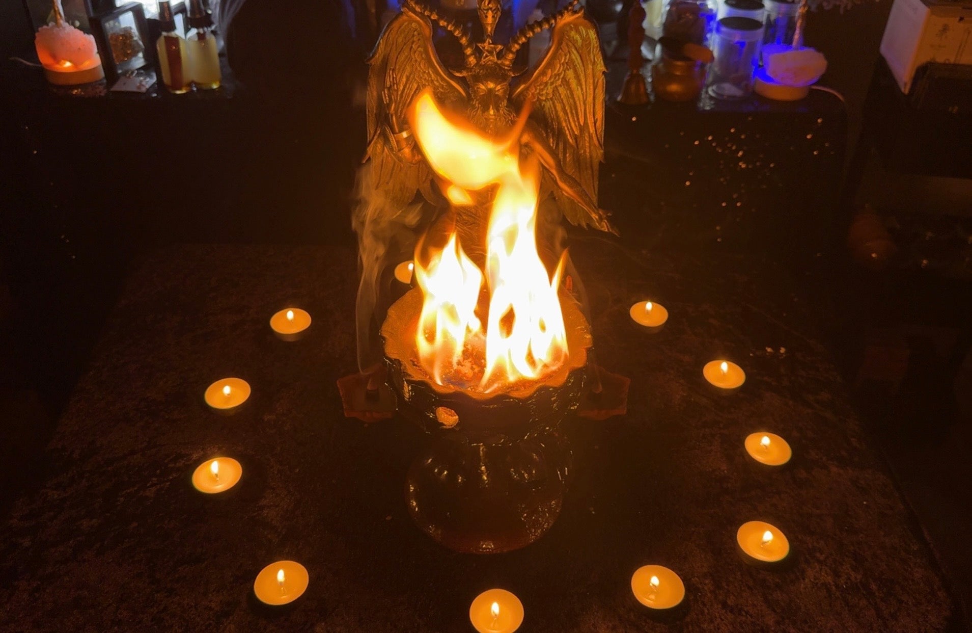 Ritual Ceremonial La Hoguera Limpieza Con Baphomet.