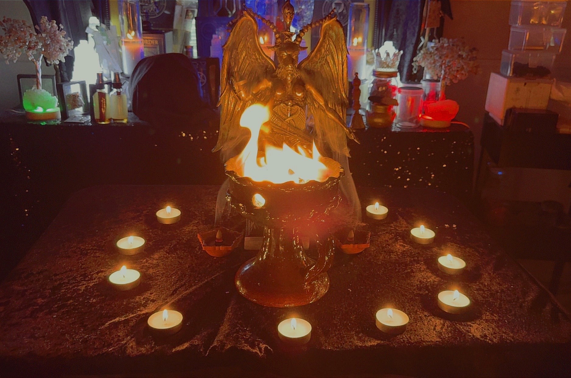 Ritual Ceremonial La Hoguera Limpieza Con Baphomet.