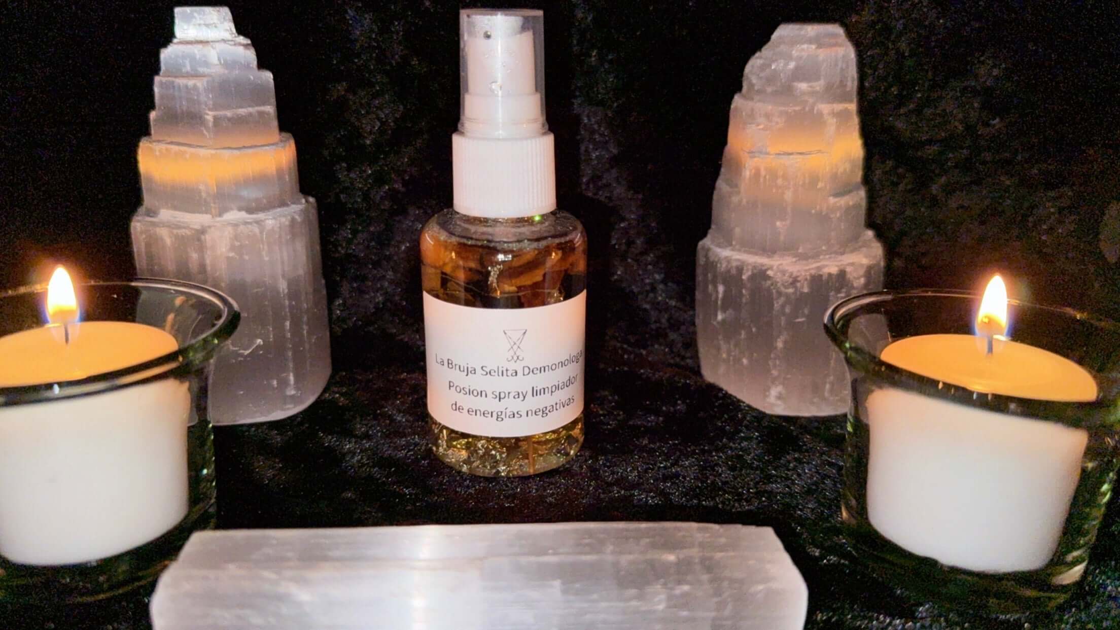 Posion spray para eliminar brujería & negatividad.