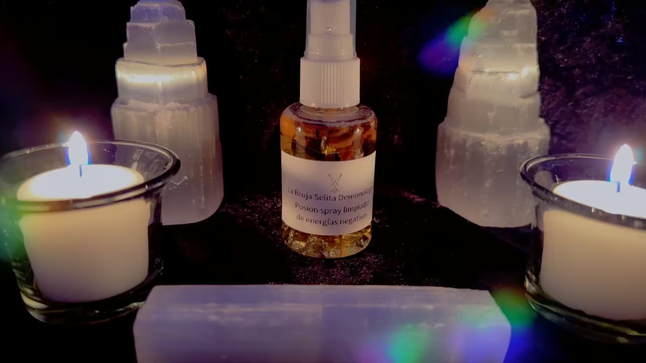 Posion spray para eliminar brujería & negatividad.